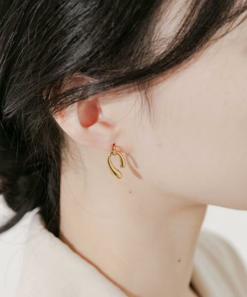 SMELLY / スメリー ピアス・イヤリング | ステンレスプランプUラインピアス | 詳細4