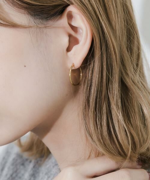SMELLY / スメリー ピアス・イヤリング | ステンレスフープピアス20mm | 詳細2