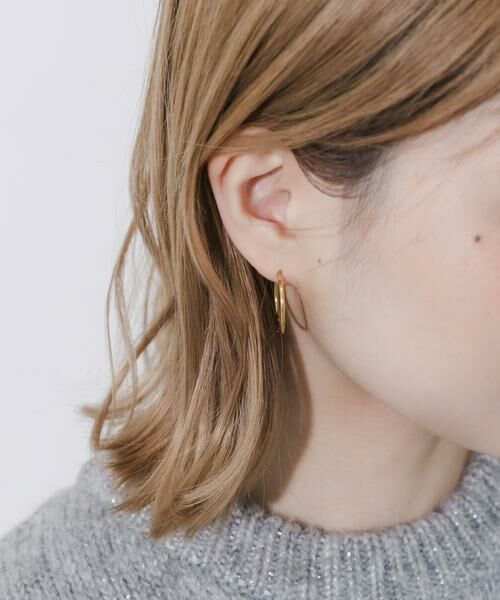 SMELLY / スメリー ピアス・イヤリング | ステンレスフープピアス20mm | 詳細5