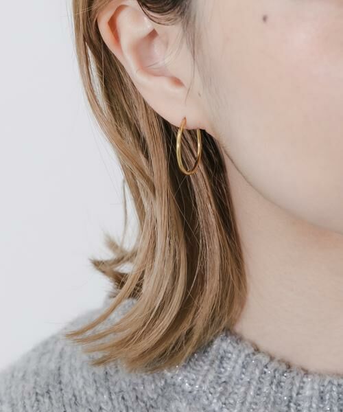 SMELLY / スメリー ピアス・イヤリング | ステンレスフープピアス20mm | 詳細6