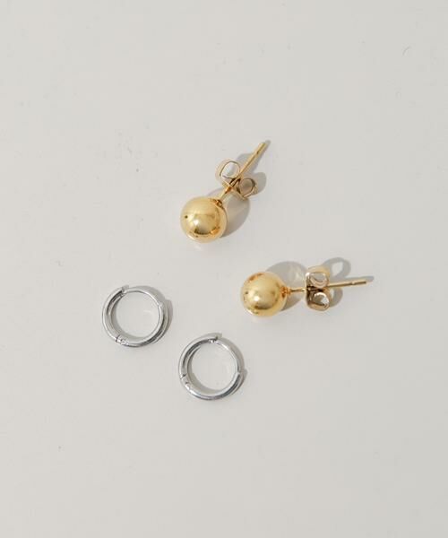 SMELLY / スメリー ピアス・イヤリング | ステンレスミニフープセットピアス | 詳細2