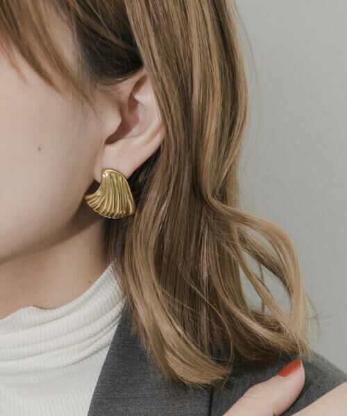 SMELLY / スメリー ピアス・イヤリング | ステンレスシェルモチーフピアス | 詳細3