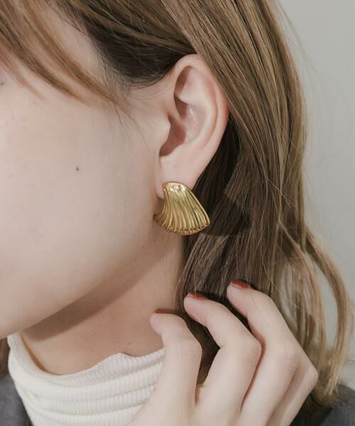 SMELLY / スメリー ピアス・イヤリング | ステンレスシェルモチーフピアス | 詳細4