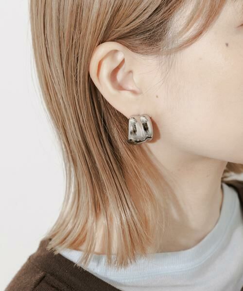 SMELLY / スメリー ピアス・イヤリング | ステンレスニュアンスワイドピアス | 詳細2