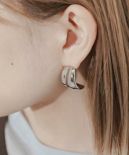SMELLY / スメリー ピアス・イヤリング | ステンレスニュアンスワイドピアス | 詳細4