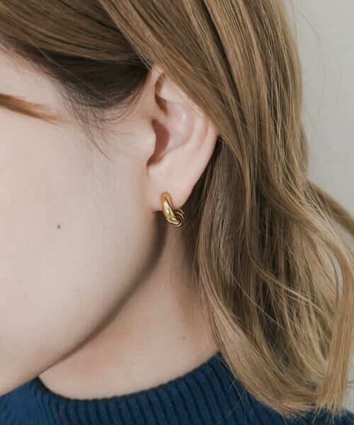 SMELLY / スメリー ピアス・イヤリング | ステンレスヴィンテージライクフープピアス | 詳細4