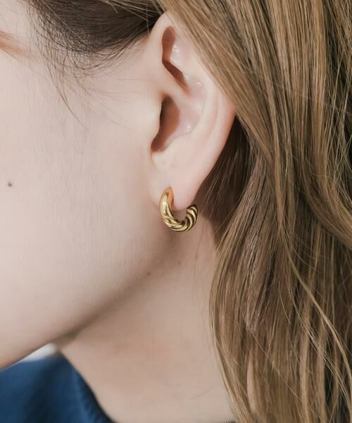 SMELLY / スメリー ピアス・イヤリング | ステンレスヴィンテージライクフープピアス | 詳細5