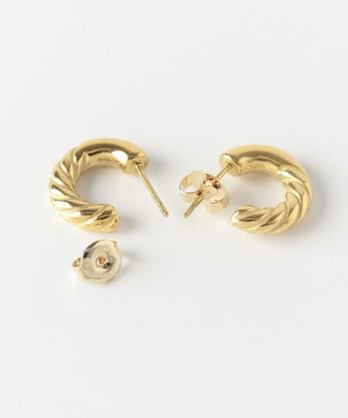 SMELLY / スメリー ピアス・イヤリング | ステンレスヴィンテージライクフープピアス | 詳細6