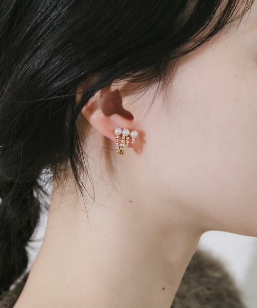 SMELLY / スメリー ピアス・イヤリング | パールビジューフリンジイヤリング | 詳細4