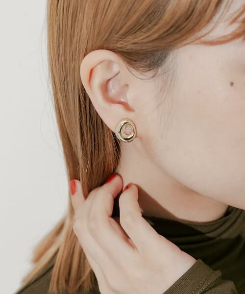 SMELLY / スメリー ピアス・イヤリング | ニュアンスメタルサークルイヤリング | 詳細1