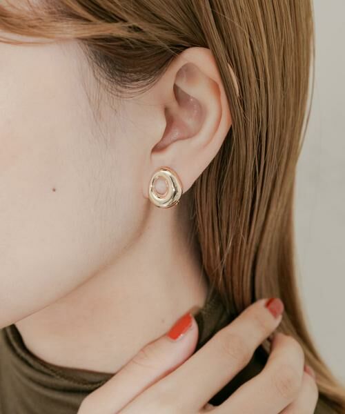 SMELLY / スメリー ピアス・イヤリング | ニュアンスメタルサークルイヤリング | 詳細3