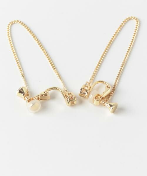 SMELLY / スメリー ピアス・イヤリング | ビジューロングチェーンイヤリング | 詳細7