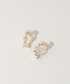 SMELLY / スメリー ピアス・イヤリング | フラワービジューフープイヤリング