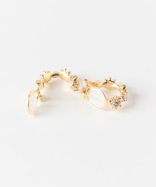 SMELLY / スメリー ピアス・イヤリング | フラワービジューフープイヤリング | 詳細7