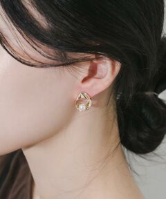 SMELLY / スメリー ピアス・イヤリング | メタルラウンドパールイヤリング