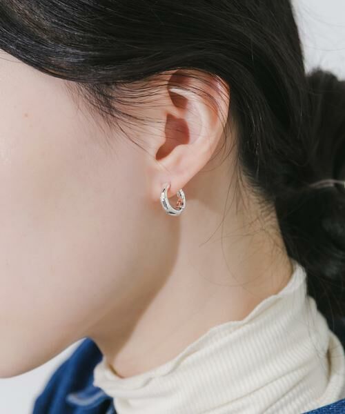 SMELLY / スメリー ピアス・イヤリング | メタルバンブーワンタッチフープイヤリング | 詳細1