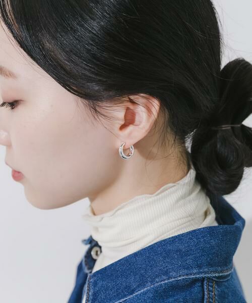 SMELLY / スメリー ピアス・イヤリング | メタルバンブーワンタッチフープイヤリング | 詳細2