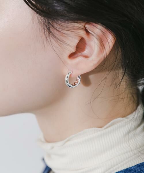 SMELLY / スメリー ピアス・イヤリング | メタルバンブーワンタッチフープイヤリング | 詳細3