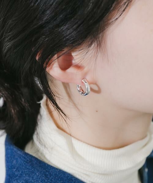 SMELLY / スメリー ピアス・イヤリング | メタルバンブーワンタッチフープイヤリング | 詳細4