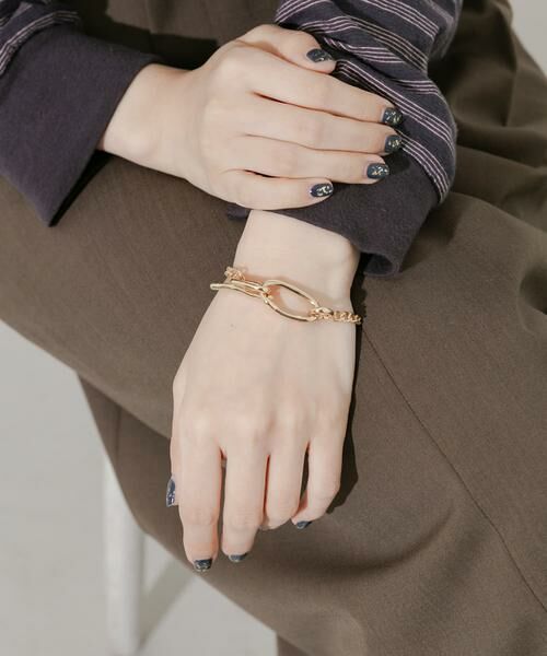 SMELLY / スメリー ブレスレット・バングル | ニュアンスオーバルチェーンマンテルブレスレット | 詳細2
