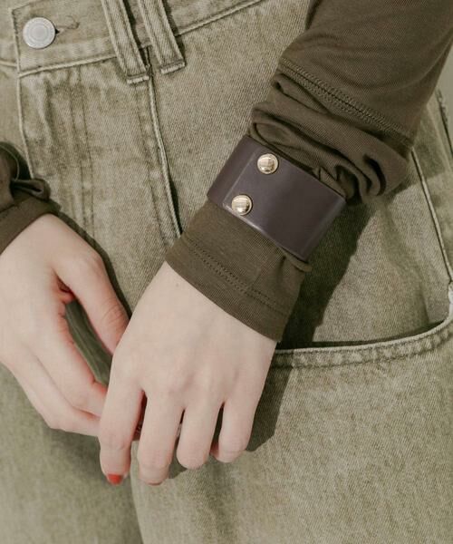 SMELLY / スメリー ブレスレット・バングル | レザーワイドブレスレット | 詳細3