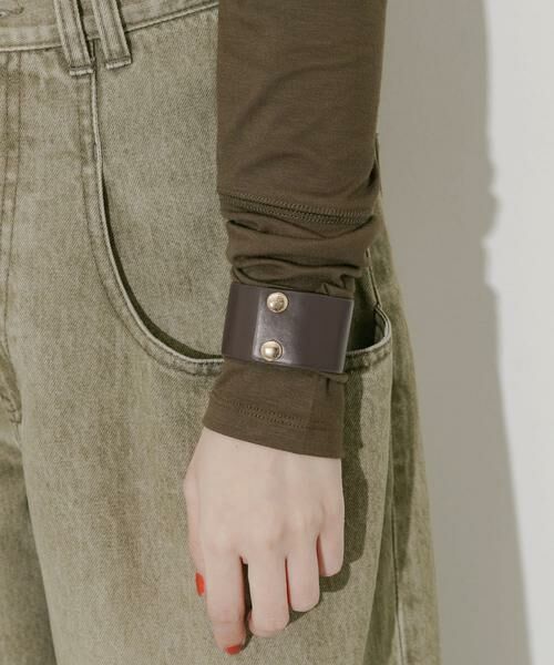 SMELLY / スメリー ブレスレット・バングル | レザーワイドブレスレット | 詳細4