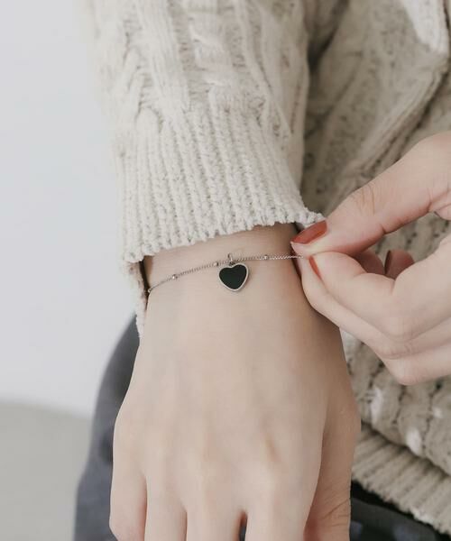 SMELLY / スメリー ブレスレット・バングル | ステンレスハートモチーフブレスレット | 詳細1