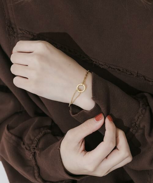 SMELLY / スメリー ブレスレット・バングル | ステンレスサークルコンビチェーンブレスレット | 詳細4