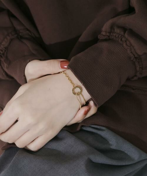 SMELLY / スメリー ブレスレット・バングル | ステンレスサークルコンビチェーンブレスレット | 詳細5