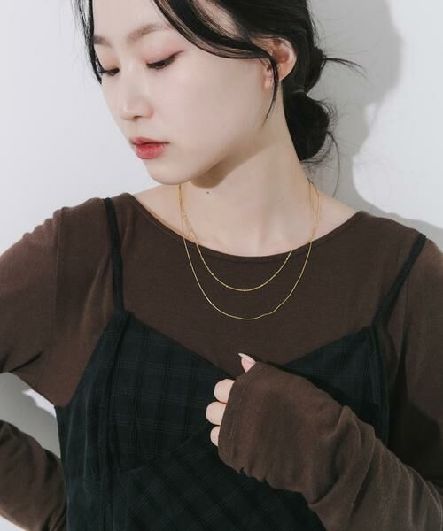 SMELLY / スメリー ネックレス・ペンダント・チョーカー | ステンレススリムチェーンレイヤードネックレス | 詳細3
