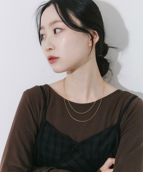 SMELLY / スメリー ネックレス・ペンダント・チョーカー | ステンレススリムチェーンレイヤードネックレス | 詳細4