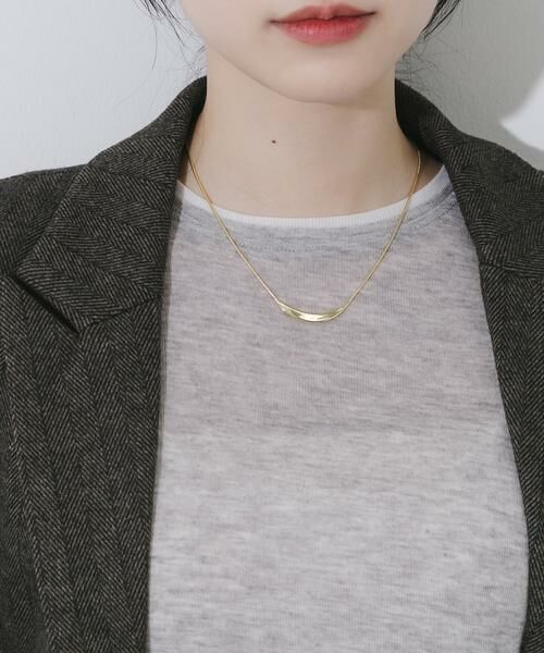 SMELLY / スメリー ネックレス・ペンダント・チョーカー | カーブメタルプレートネックレス | 詳細2