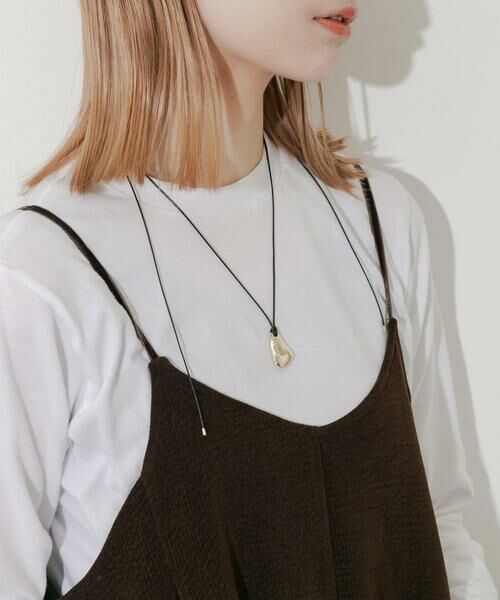 SMELLY / スメリー ネックレス・ペンダント・チョーカー | ニュアンスメタルトップコードネックレス | 詳細3