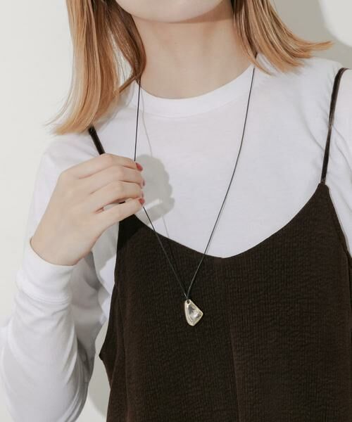 SMELLY / スメリー ネックレス・ペンダント・チョーカー | ニュアンスメタルトップコードネックレス | 詳細4