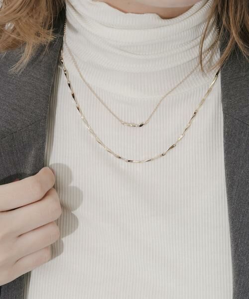 SMELLY / スメリー ネックレス・ペンダント・チョーカー | ニュアンストップバーチェーン2セットネックレス | 詳細1