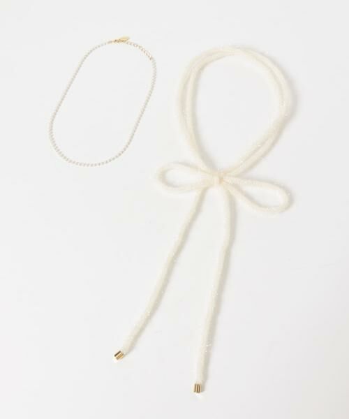 SMELLY / スメリー ネックレス・ペンダント・チョーカー | ラメフェザーヤーンコード2セットネックレス | 詳細7