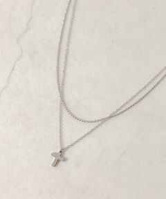 SMELLY / スメリー ネックレス・ペンダント・チョーカー | ステンレスクロストップレイヤードネックレス
