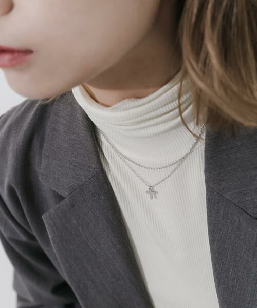SMELLY / スメリー ネックレス・ペンダント・チョーカー | ステンレスクロストップレイヤードネックレス | 詳細2