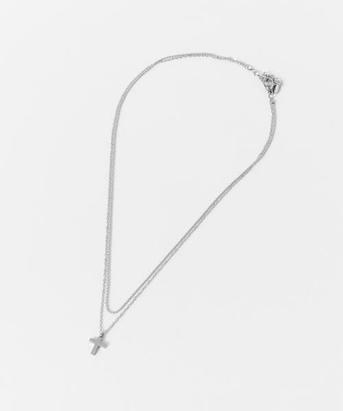 SMELLY / スメリー ネックレス・ペンダント・チョーカー | ステンレスクロストップレイヤードネックレス | 詳細8