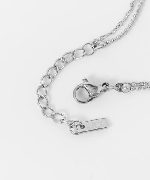 SMELLY / スメリー ネックレス・ペンダント・チョーカー | ステンレスクロストップレイヤードネックレス | 詳細9