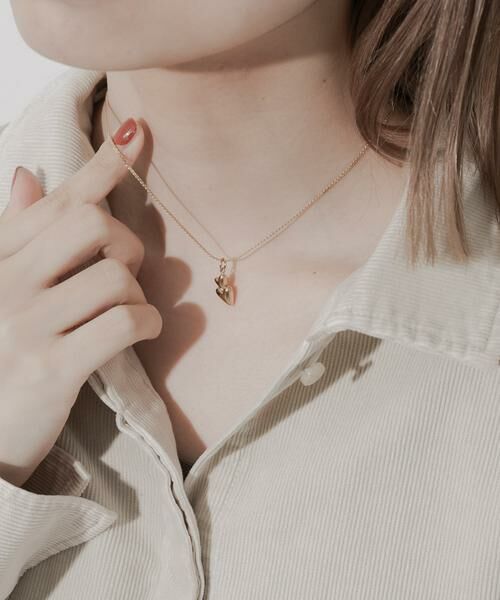 SMELLY / スメリー ネックレス・ペンダント・チョーカー | ステンレスダブルハートネックレス | 詳細2