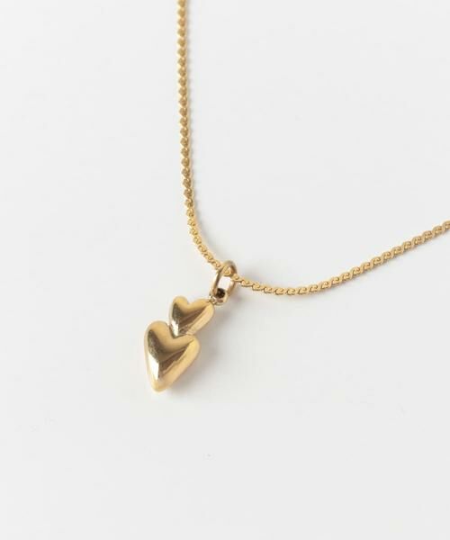SMELLY / スメリー ネックレス・ペンダント・チョーカー | ステンレスダブルハートネックレス | 詳細5