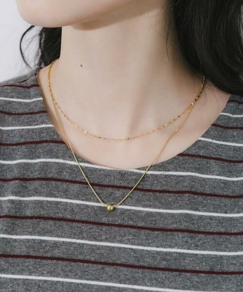 SMELLY / スメリー ネックレス・ペンダント・チョーカー | ステンレスボールトップレイヤードネックレス | 詳細2