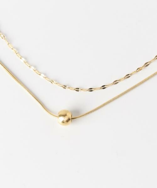 SMELLY / スメリー ネックレス・ペンダント・チョーカー | ステンレスボールトップレイヤードネックレス | 詳細5