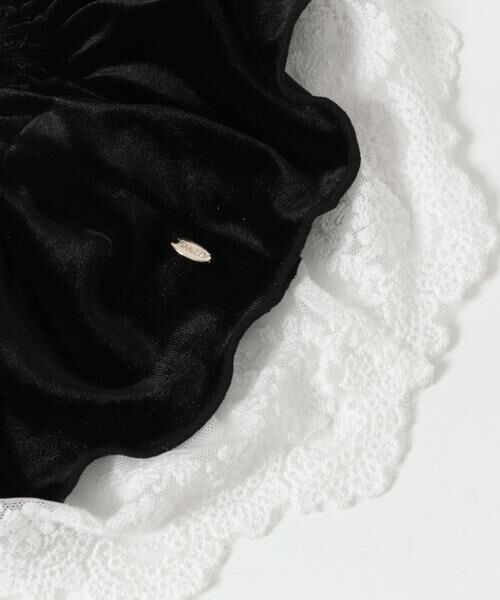 SMELLY / スメリー ヘアゴム・シュシュ | ベロアレースリバーシブルボリュームシュシュ | 詳細9