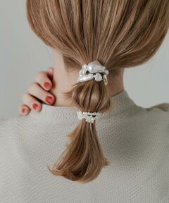 SMELLY / スメリー ヘアゴム・シュシュ | ランダムパール2セットヘアポニー