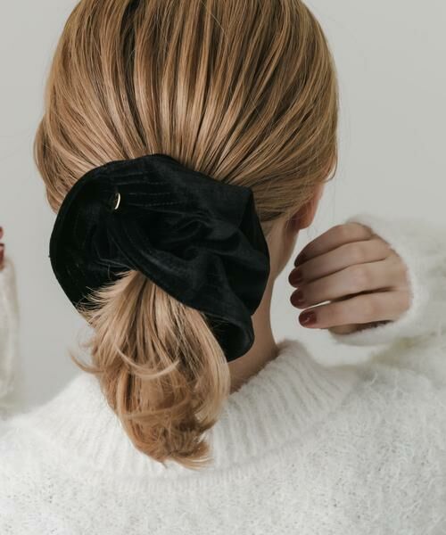 SMELLY / スメリー ヘアゴム・シュシュ | ベロアボリュームシュシュ | 詳細2