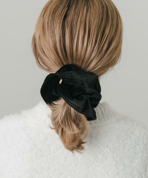 SMELLY / スメリー ヘアゴム・シュシュ | ベロアボリュームシュシュ | 詳細3