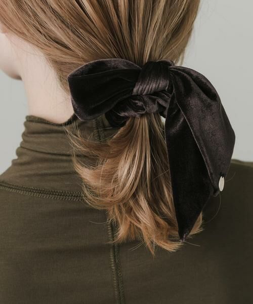 SMELLY / スメリー ヘアゴム・シュシュ | ベロアリボンシュシュ | 詳細3