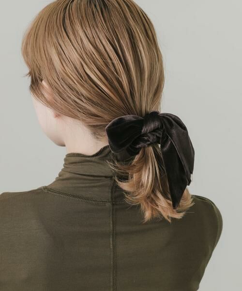 SMELLY / スメリー ヘアゴム・シュシュ | ベロアリボンシュシュ | 詳細6